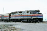 Amtrak #263 leads the National Limited east on ex PRR track.